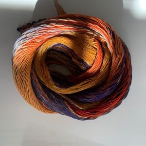 100% silk - Hand Dyed - Arashi Shibori